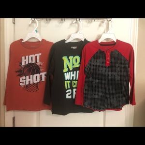 Boys 5T long sleeve tops